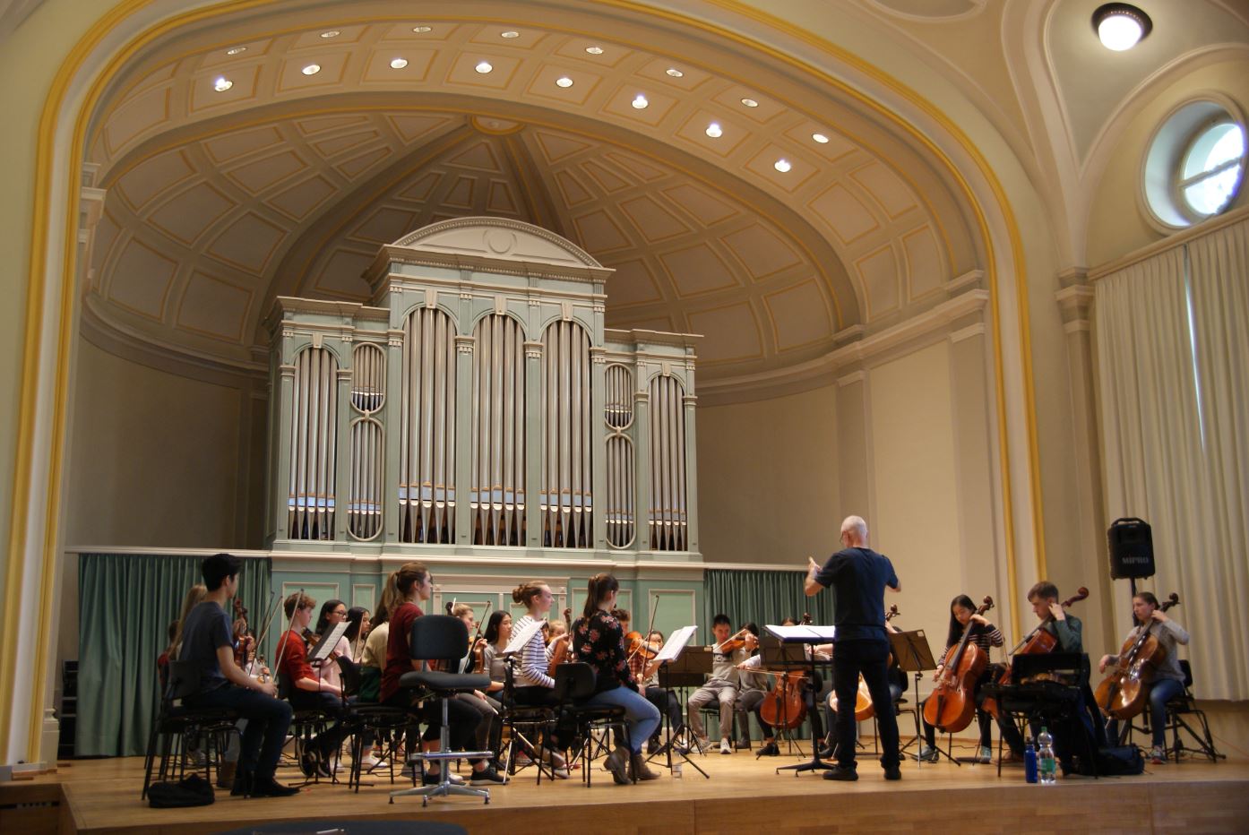 Das Melbourne String Ensemble probt im Musikzentrum Florhofgasse